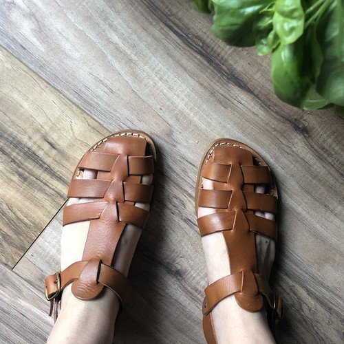 Sandales marron pour femme - , en