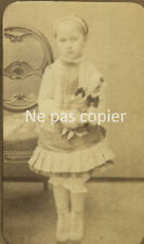 ENFANT et sa poupée vers 1880 CDV