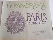 PANORAMA PARIS INSTANTANE .  N° 1 . PARIS  en images vers 1900 . RARE .