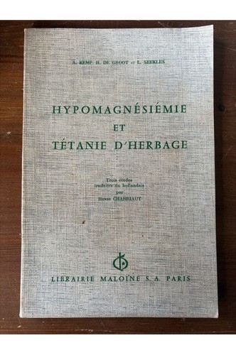 Hypomagnésiémie tetanie - hypomagnésiémie,
