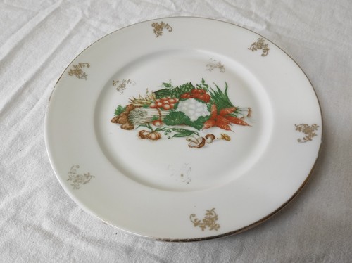 Ancienne assiette plate - ancienne, en