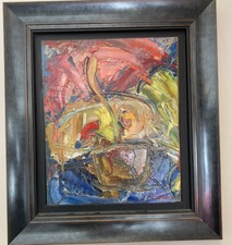 TABLEAU HUILE ANTOINE FERRARI SUR BOIS SIGNEE