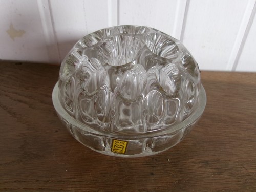Ancien pique fleurs rond verre