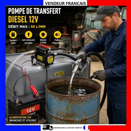 Pompe gasoil diesel 12v - pompe, 50l