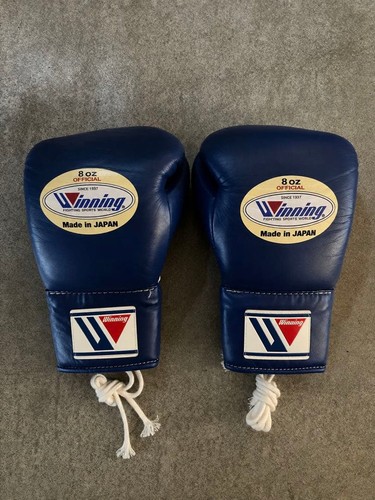 Gants boxe gagnants bleus - boxe,