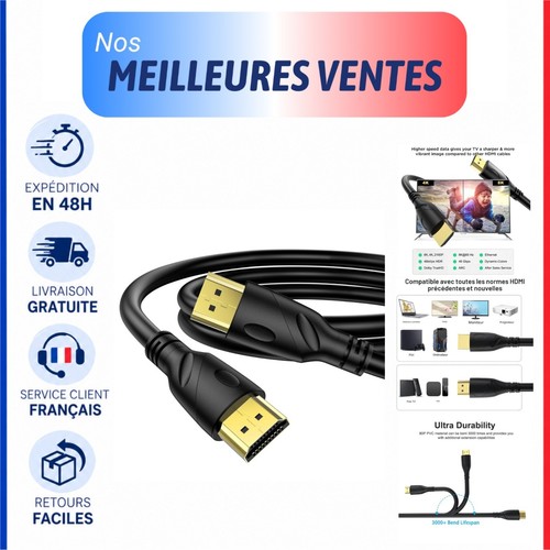 Câble hdmi 2m 48gbps - câble,