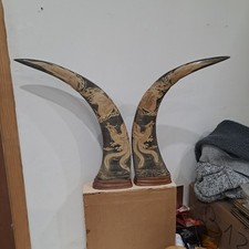 Corne De Zébu Sculptée