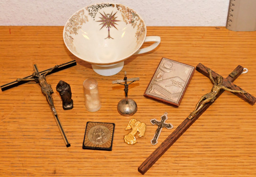 Vintage lot tasse croix sur - tasse,