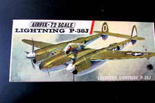 AIRFIX - maquette plastique avion 1/72  : " LIGHTNING P-38J " - 1977