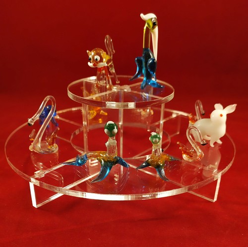 Présentoir plexi rond - présentoir,