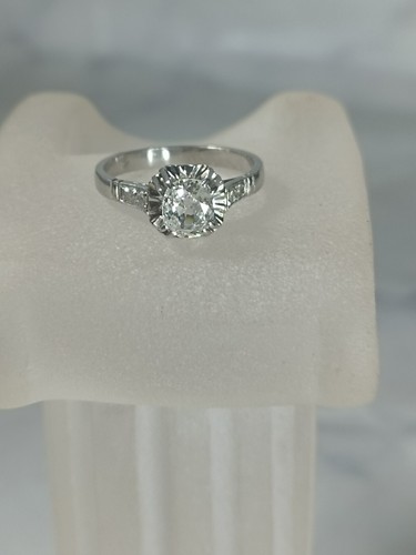 Bague ancienne platine - bague,