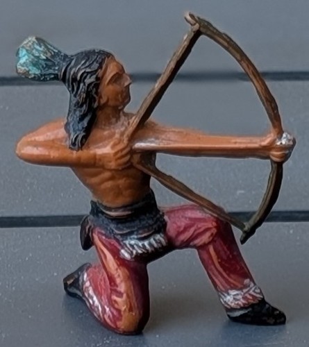 Figurine indien avec - un, arc