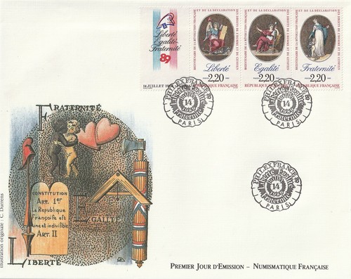 Enveloppe 1er jour 1989 - gf,