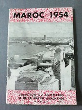 MAROC 1954  Dépliant touristique Direction du Commerce et de la Marine Marchande