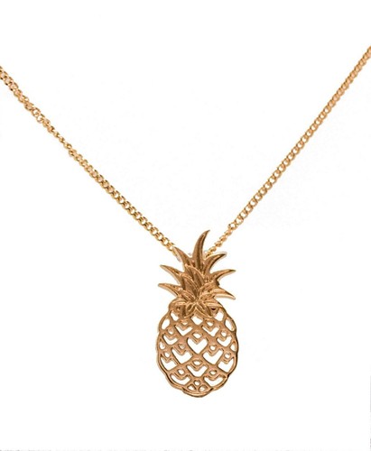 Pendentif ananas plaqué - pendentif, en