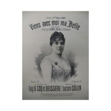 COLIN Lucien Viens avec moi Chant Piano XIXe