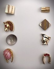 8 Nice Vintage Goldtone