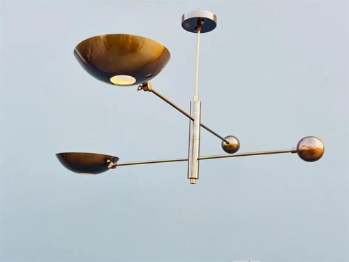 Lustre sputnik antique laiton - sputnik,