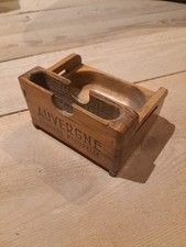 Ancienne Boîte Cartes Jetons Publicitaire Bois