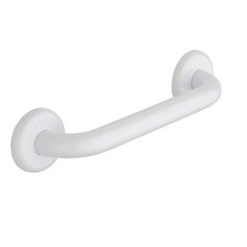 BARRE D'APPUI ACIER VERNIE BLANC POIGNÉE BAIGNOIRE CABINE DOUCHE 30 CM SÉCURITÉ