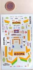 decals decalcomanie deco scora rallye jeanne d arc 1991 1/43  decals43.com