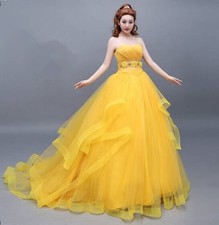 La Belle et la Bête Belle Disney Cosplay Costume Robe de Soirée Plancher...