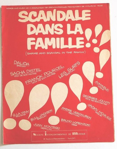 Partition sheet music - , dalida