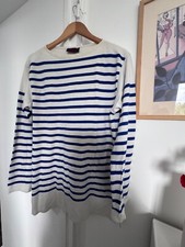 haut marinière mixte CAPTAIN CORSAIRE  blanc bleu gitane taille 44