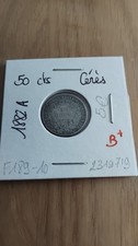Pièce de 50 centimes argent cérès 1882 A - B