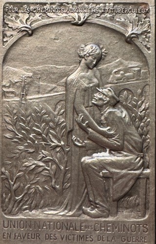 Médaille bronze argenté - , "