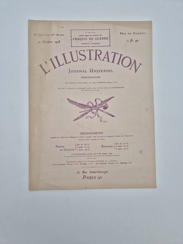 Illustration octobre 1918 - l'illustration,