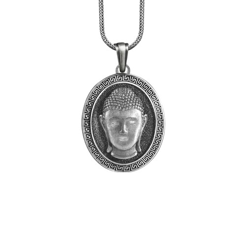 Collier bouddha argent - bouddha, en