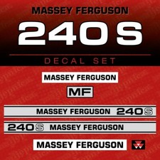 Massey Ferguson 240 S (L) Kit d'Autocollants Aftermarket Tracteur - Décalcomanie