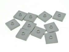 LEGO : 10x Carreau modifiée 2 x 2 - Réf 87580 gris bleuté foncé - Set 75827