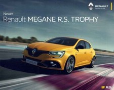 Catalogue brochure Renault Megane RS Trophy  09/2018 Autriche Österreich