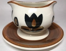 Rare Saucière Vintage Signé BOCH MODÈLE KIMONO H 9,5 D 18 Cm #7