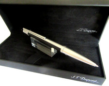 STYLO BILLE DE PRESTIGE ST DUPONT MODELE DEFI NOIR CHROME NEUF DE STOCK Q342
