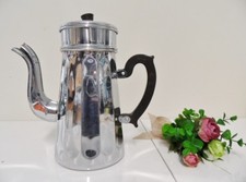 ANCIENNE THEIERE CAFETIERE EN CUIVRE CHROME "MENESA" VERSEUSE VINTAGE RETRO ART