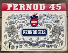 Plaque en tôle publicitaire Pernod et fils
