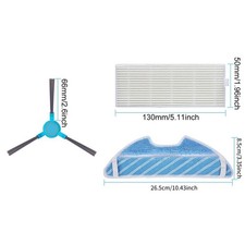 Pour Cecotec pour Conga 1290 1390 1490 1590 Jeu de brosses et filtres pour aspir