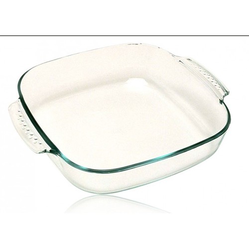 Pyrex plat carré 21cm verre - plat,
