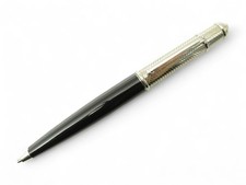 NEUF STYLO CARTIER DIABOLO ST180106 ARGENT ET RESINE SILVER BALLPOINT PEN 700€