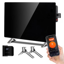 Chauffage radiateur électrique  carbone verre WiFi LED avec télécommande Maclean