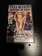 VHS CASSETTE K7 LES BLEUS FRANCE COUPE DU MONDE FRANCE 98