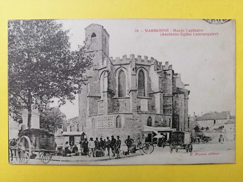 Cpa narbonne aude église - cpa,