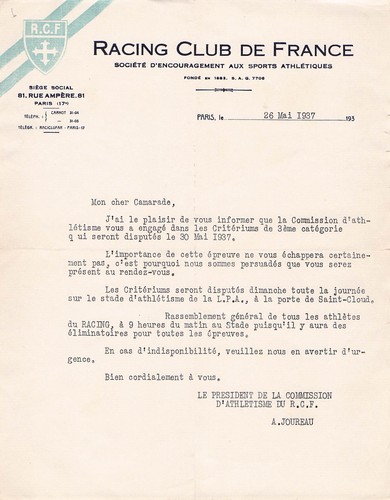 Paris sport racing club - 75,