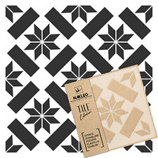 ERRADA Pochoir en PLASTIQUE réutilisable pour tuiles // Géométrique Marocain