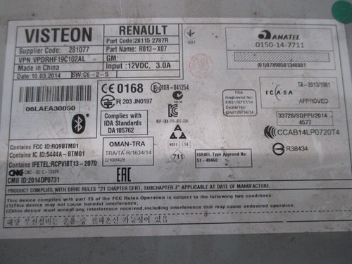 Autoradio recepteur renault - ,
