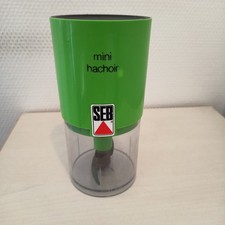 MINI HACHOIR SEB VERT VINTAGE FONCTIONNE TTB