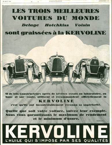Publicité ancienne automobile